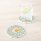 Fried Eggs Cute Food Kinderen Zandsteen Onderzetter (Zijkant)