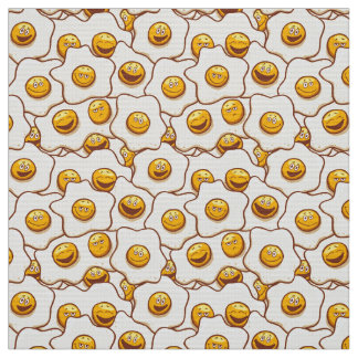 Fried Eggs Fabric Stof