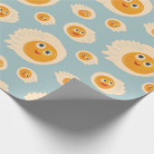 Fried Eggs Pattern Cute Food Cadeaupapier (Hoek)