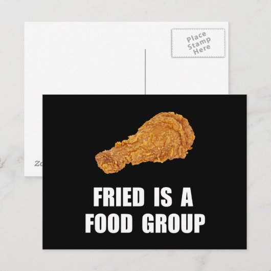 Fried Food Group Briefkaart (Voorkant / Achterkant)