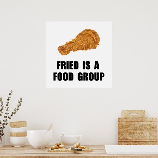Fried Food Group Poster (Keuken)