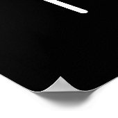 Fried Funny Fried Egg Pun Dark BG Poster (Hoek)