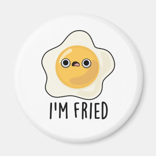 Fried Funny Fried Egg Pun Magneet