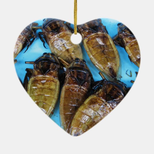 Fried Giant Water Bug (Maeng Daa) ... Aziatische l Keramisch Ornament (Achterkant)