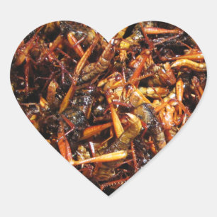 Fried Grasshopper (Takkataen Thot) Asian Food Hart Sticker