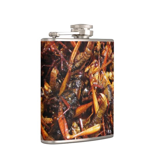 Fried Grasshopper (Takkataen Thot) Asian Food Heupfles (Rechts)