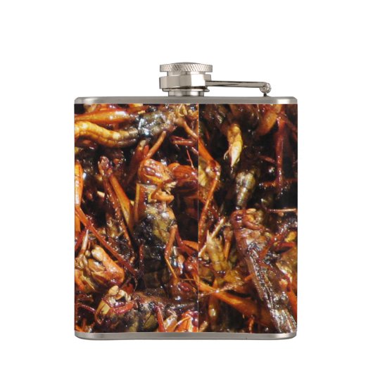 Fried Grasshopper (Takkataen Thot) Asian Food Heupfles (Achterkant)