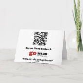 Fried Grasshopper (Takkataen Thot) Asian Food Kaart (Achterkant)