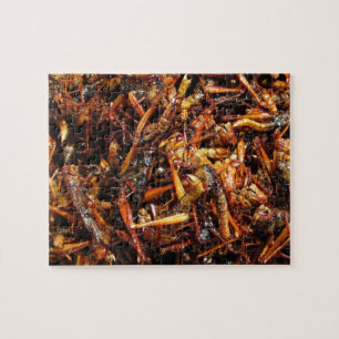 Fried Grasshopper (Takkataen Thot) Asian Food Legpuzzel