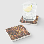 Fried Grasshopper (Takkataen Thot) Asian Food Stenen Onderzetter (Zijkant)