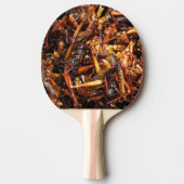 Fried Grasshopper (Takkataen Thot) Asian Food Tafeltennisbatje (Voorkant)
