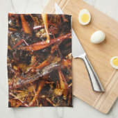 Fried Grasshopper (Takkataen Thot) Asian Food Theedoek (Quarter Fold)