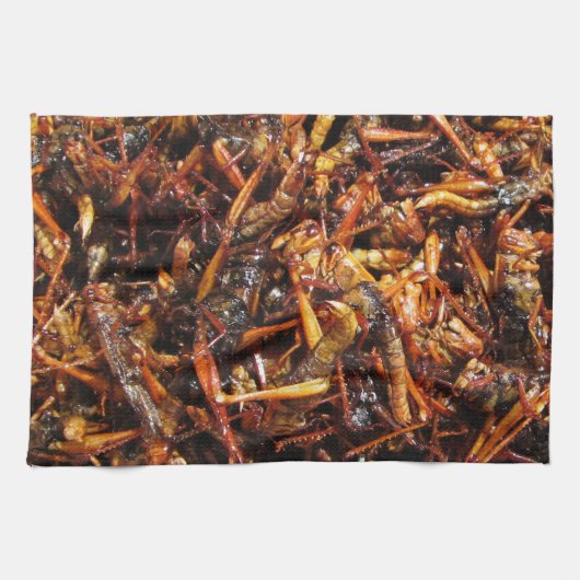 Fried Grasshopper (Takkataen Thot) Asian Food Theedoek (Horizontaal)