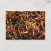 Fried Grasshopper (Takkataen Thot) Asian Food Visitekaartje (Achterkant)