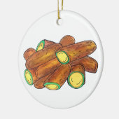 Fried Jalapeño Poppers Green Hot Jalapeno Pepper Keramisch Ornament (Links)