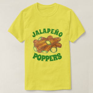Fried Jalapeño Poppers Green Hot Jalapeno Pepper T-shirt