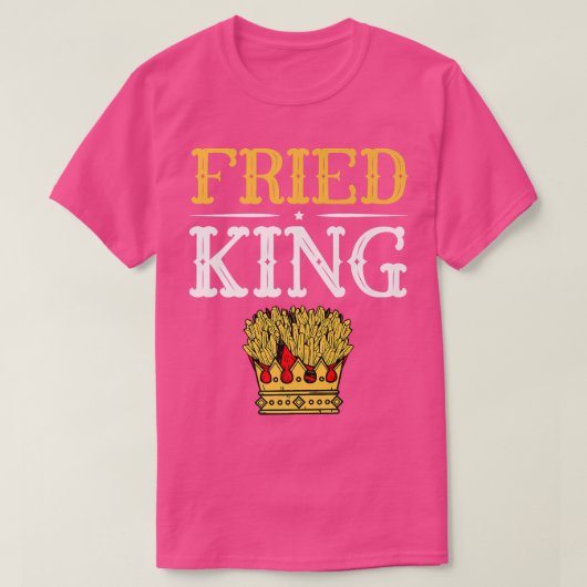 Fried King Potato Eater Vegetarian Tater tot Frenc T-shirt (Design voorkant)