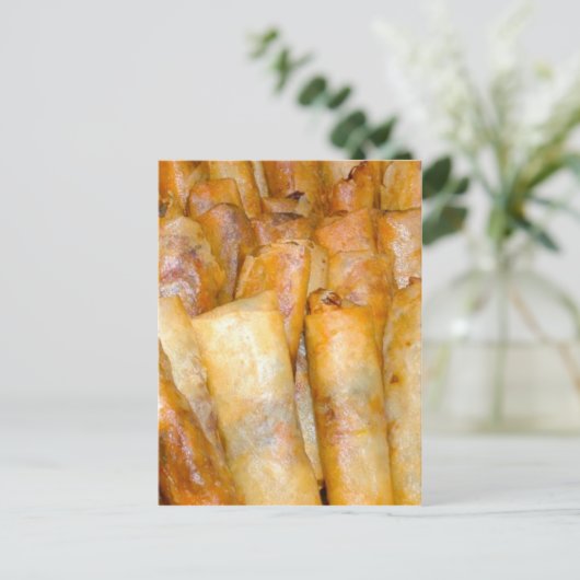 fried Lumpia Briefkaart (Staand voorkant)