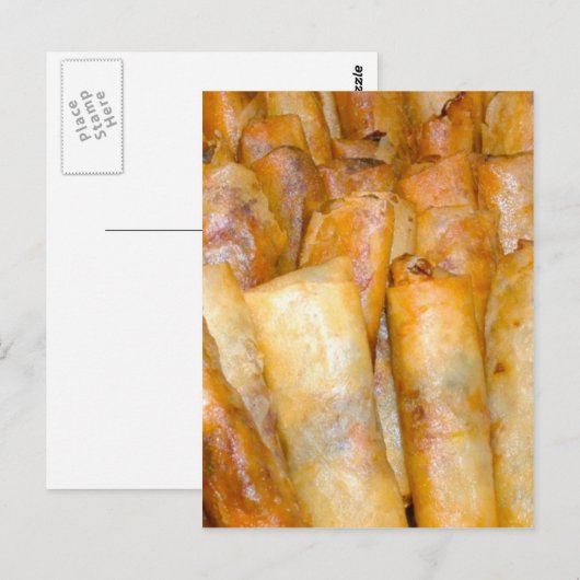 fried Lumpia Briefkaart (Voorkant / Achterkant)
