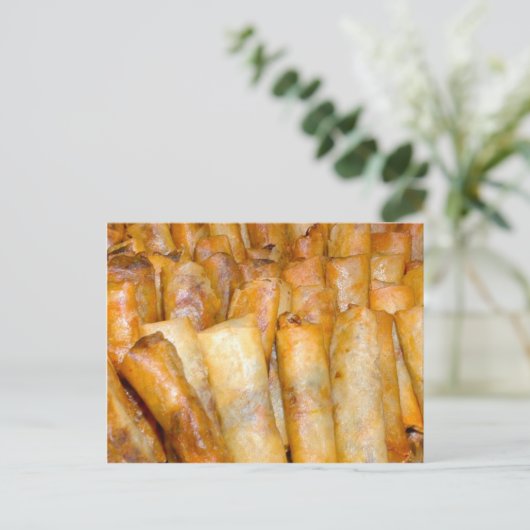 fried Lumpia Briefkaart (Staand voorkant)