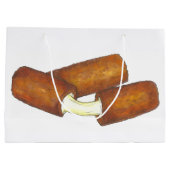 Fried Mozzarella Cheese Sticks Junk Food Foodie Large Cadeautasje (Achterkant)