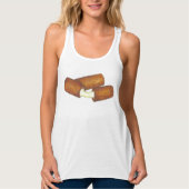 Fried Mozzarella Cheese Sticks Junk Food Foodie Tanktop (Voorkant)
