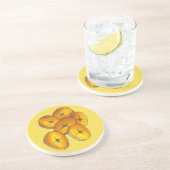 Fried Plantains Cooking Bananas Caribbean Zandsteen Onderzetter (Zijkant)