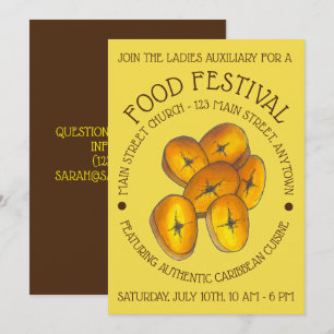 Fried Plantains Jamaican Caribbean Food Festival Kaart