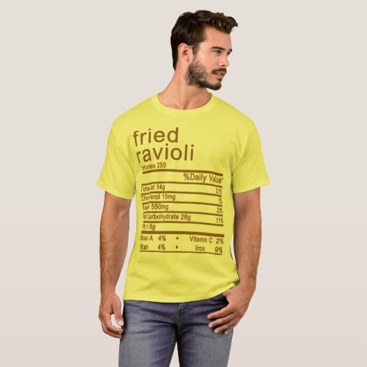 fried ravioli t-shirt (Voorkant volledig)