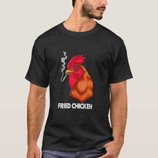 Fried Smoking Chicken haal je humor aan T-shirt (Voorkant)