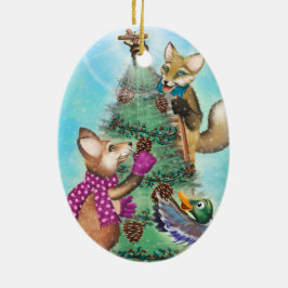 Frieda Tails kerstversiering - de Boom Keramisch Ornament