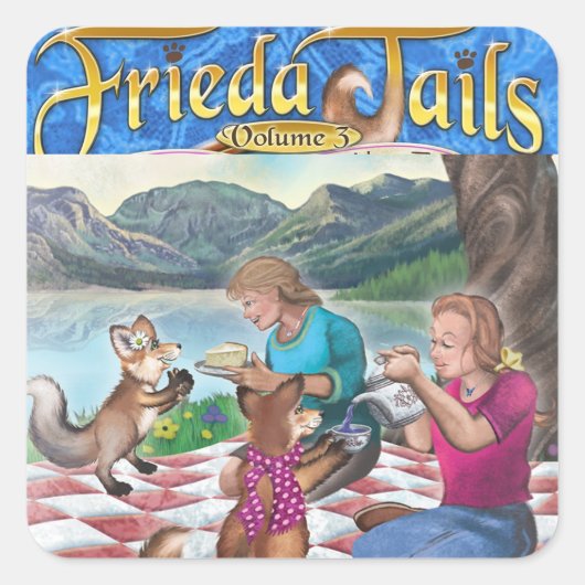 Frieda Tails Volume 3 Tea Party sticker (Voorkant)