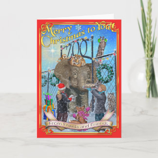 Frieda verwijdert de steel van de Kerstkaart van Feestdagen Kaart