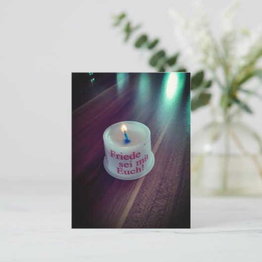 Friede sei mit Euch christliche Briefkaart (Staand voorkant)