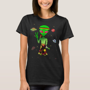 Frieden peace psychedelic hippie Space Alien Germa T-shirt