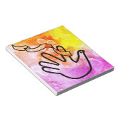 Friedenstaube mit Verband Notitieblok (Schuin)