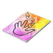 Friedenstaube mit Verband Notitieblok (Linkerzijde)