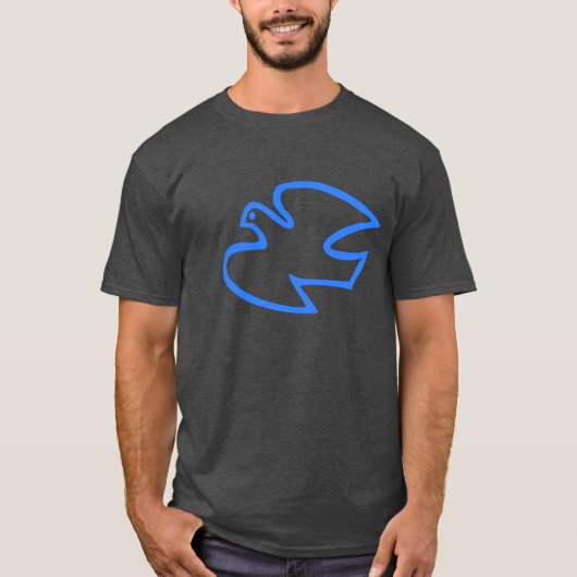 Friedenstaube, Peace Dove, Print Design T-shirt (Voorkant)