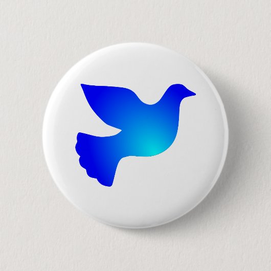 Friedenstaube peace dove ronde button 5,7 cm (Voorkant)
