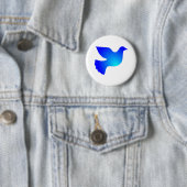 Friedenstaube peace dove ronde button 5,7 cm (In situ)