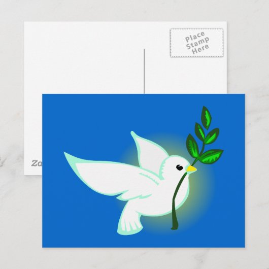 Friedenstaube-vredesduif Briefkaart (Voorkant / Achterkant)