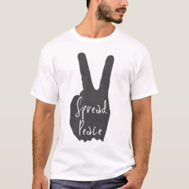 Friedliches Design mit Hand & Peace-Zeichen T-shirt