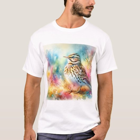 Friedmanns lark 310724AREF143 - Watercolor T-shirt (Voorkant)