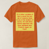 Friedrich August von Hayek 31 T-shirt (Design voorkant)