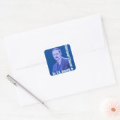 Friedrich August von Hayek Vierkante Sticker (Envelop)