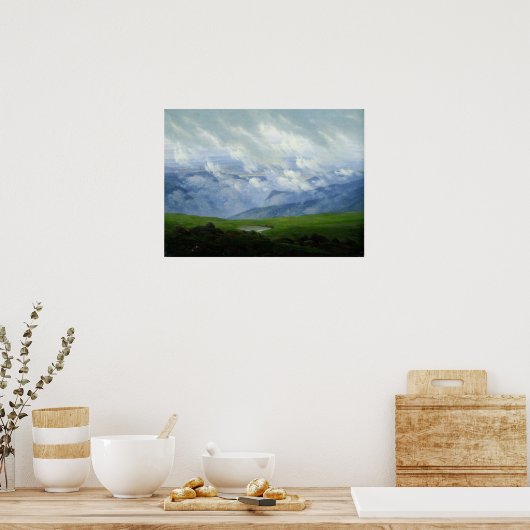 Friedrich - Drifting Clouds Poster (Keuken)