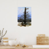 Friedrich - eikenboom in de sneeuw poster (Keuken)