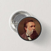 Friedrich Engels - Lapel Pin Ronde Button 3,2 Cm (Voorkant /achterkant)