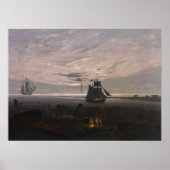 Friedrich - Evening in Ostseestrand Poster (Voorkant)