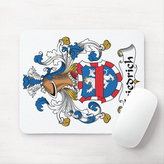 Friedrich Family Crest Muismat (Met muis)